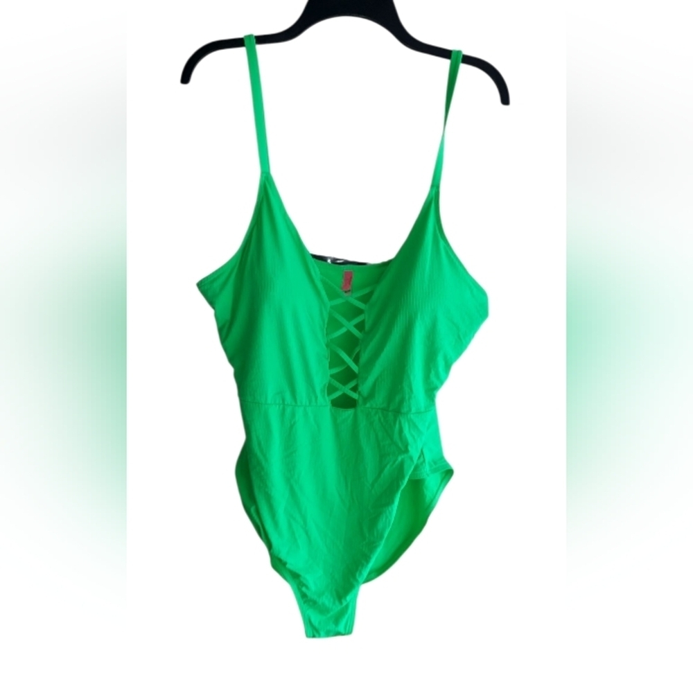 Ymi Green One Piece Toucan Swimsuit